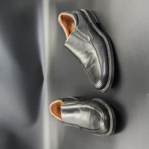 Johnston & Murphy Mens XC4 Black Leather Slip On Professional Dress Shoes 7.5